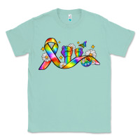 Seafoam pride ribbon Classic Tee - Zillion Design Studio