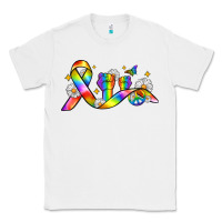 White pride ribbon Classic Tee - Zillion Design Studio