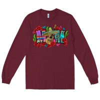 Burgundy mom mexico Long Sleeve Tee - Zillion Design Studio