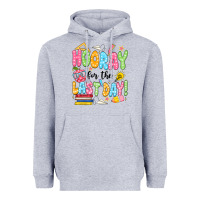 Heather Grey hooray for the last day black Heavyweight Hoodie - JahusDesignShop