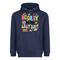 Navy hooray for the last day black Heavyweight Hoodie - JahusDesignShop