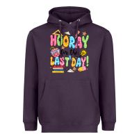 Plum hooray for the last day black Heavyweight Hoodie - JahusDesignShop