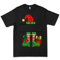 Black christmas elf custom name Premium Tee - Artiststas