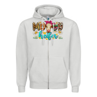 Dove Grey moody heifer Zipper Hoodie - Zillion Design Studio