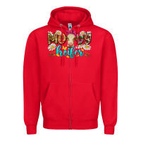 Red moody heifer Zipper Hoodie - Zillion Design Studio