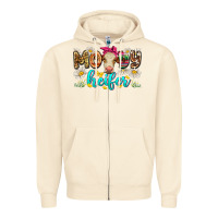 Sandshell moody heifer Zipper Hoodie - Zillion Design Studio