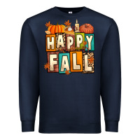 Navy happy fall Premium Sweatshirt - Artiststas