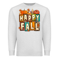 Oatmeal Heather happy fall Premium Sweatshirt - Artiststas