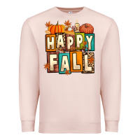Pale Pink happy fall Premium Sweatshirt - Artiststas