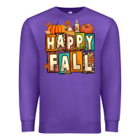 Purple happy fall Premium Sweatshirt - Artiststas