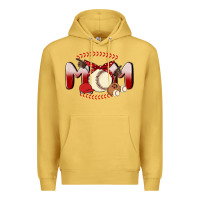 Antique Gold baseball mom Premium Hoodie - MaliasSmallBusiness