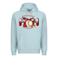 Blue Mist baseball mom Premium Hoodie - MaliasSmallBusiness