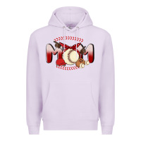 Lilac baseball mom Premium Hoodie - MaliasSmallBusiness