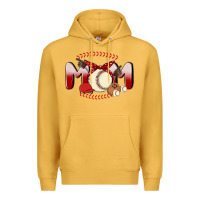 Mustard baseball mom Premium Hoodie - MaliasSmallBusiness