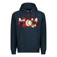 Navy baseball mom Premium Hoodie - MaliasSmallBusiness