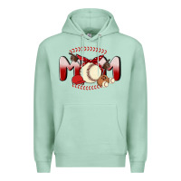 Seafoam baseball mom Premium Hoodie - MaliasSmallBusiness