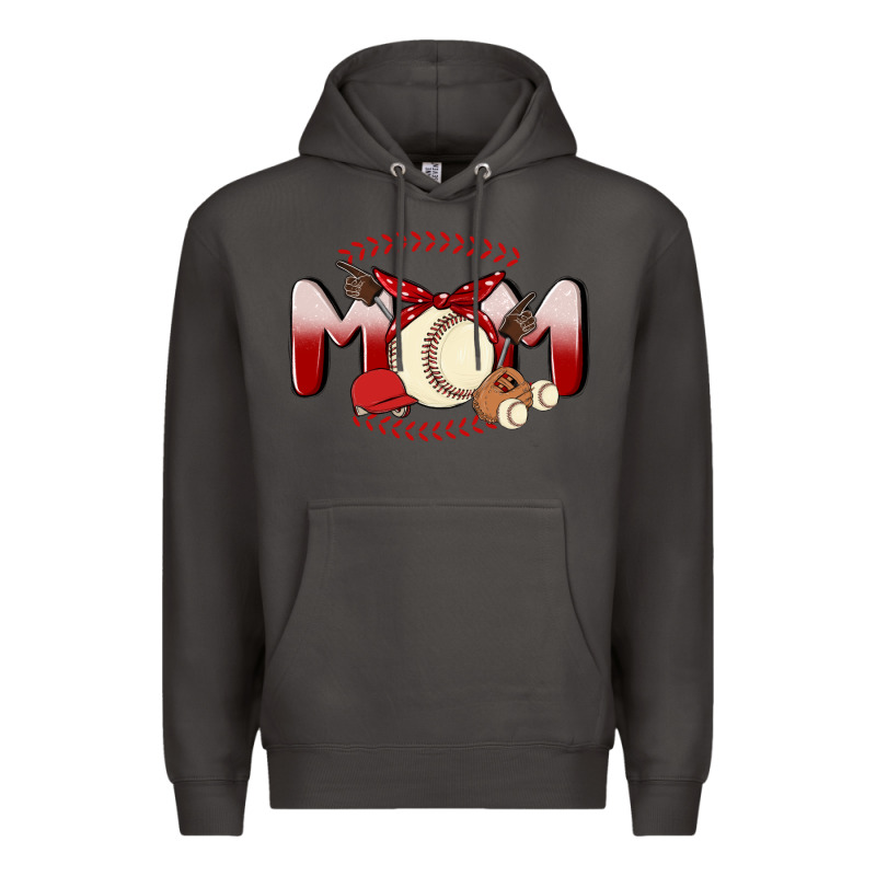 Baseball Mom Premium Hoodie by MaliasSmallBusiness | Teevron