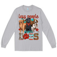 Moon Dust less people more dogs Long Sleeve Tee - texasbilliewilder