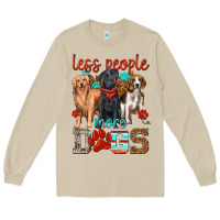 Mushroom less people more dogs Long Sleeve Tee - texasbilliewilder