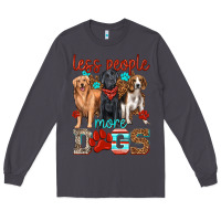 Smoke less people more dogs Long Sleeve Tee - texasbilliewilder