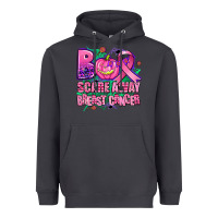 Smoke halloween boo with cancer ribbon breast cancer sca Heavyweight Hoodie - AdoDesignShop