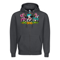 Smoke mom with cow Zipper Hoodie - Zillion Design Studio