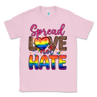 Bubblegum Pink spread love not hate Classic Tee - Zillion Design Studio