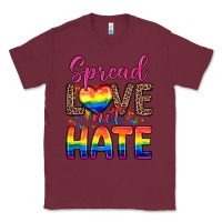 Burgundy spread love not hate Classic Tee - Zillion Design Studio
