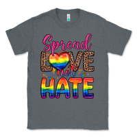 Charcoal Heather spread love not hate Classic Tee - Zillion Design Studio