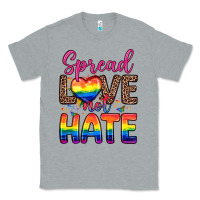 Heather Grey spread love not hate Classic Tee - Zillion Design Studio
