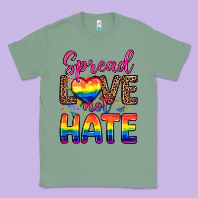 Spread Love Not Hate Classic Tee Designed By Zillion Design Studio