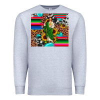 Heather Grey san judas leopard cowhide gemstone Premium Sweatshirt - JahusDesignShop