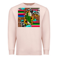 Pale Pink san judas leopard cowhide gemstone Premium Sweatshirt - JahusDesignShop