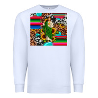 San Judas Leopard Cowhide Gemstone Premium Sweatshirt | Teevron