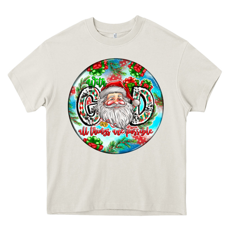 With God All Things Are Possible Heavy Core Tee by CowhideDigitalArt | Teevron