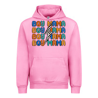 Fuchsia Pink boy mama lightning bolt Urban Hoodie - MaliasSmallBusiness