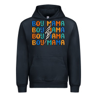 Navy boy mama lightning bolt Urban Hoodie - MaliasSmallBusiness