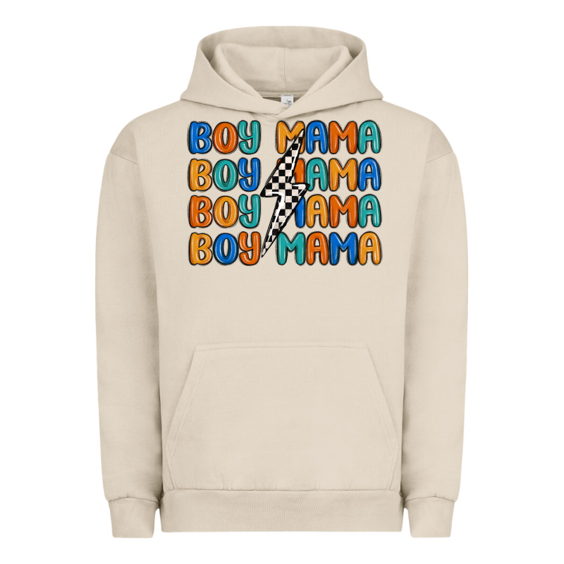 Boy Mama Lightning Bolt Urban Hoodie by MaliasSmallBusiness | Teevron