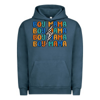 Pigment Midnight Navy boy mama lightning bolt Urban Hoodie - MaliasSmallBusiness