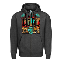 Charcoal Heather i'm the cool mom Zipper Hoodie - Zillion Design Studio