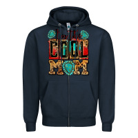 Navy i'm the cool mom Zipper Hoodie - Zillion Design Studio