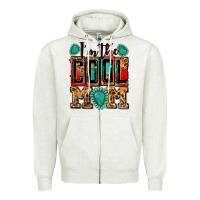 Oatmeal Heather i'm the cool mom Zipper Hoodie - Zillion Design Studio