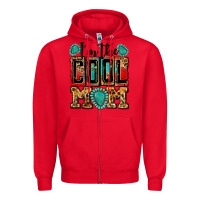 Red i'm the cool mom Zipper Hoodie - Zillion Design Studio