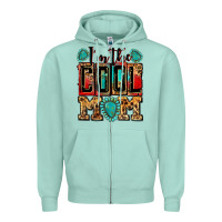 Seafoam i'm the cool mom Zipper Hoodie - Zillion Design Studio