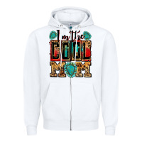 White i'm the cool mom Zipper Hoodie - Zillion Design Studio