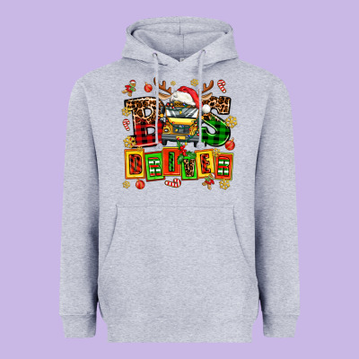 Bus Driver Chrıstmas Heavyweight Hoodie Designed By Adodesignshop