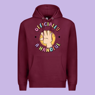 Officially A Handful Premium Hoodie Designed By Maliassmallbusiness