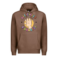Chestnut officially a handful Premium Hoodie - MaliasSmallBusiness
