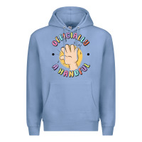 Colony Blue officially a handful Premium Hoodie - MaliasSmallBusiness