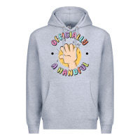Heather Grey officially a handful Premium Hoodie - MaliasSmallBusiness
